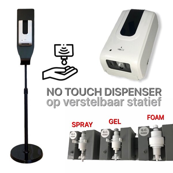 Touch free dispenser op verstelba..