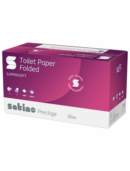 Satino Prestige Bulkpack toiletpapier 2-laags - 40 x 225 (9000st.)