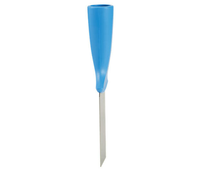 Vikan RVS Handschraper Met Schroefdraad Smal 50mm Blauw