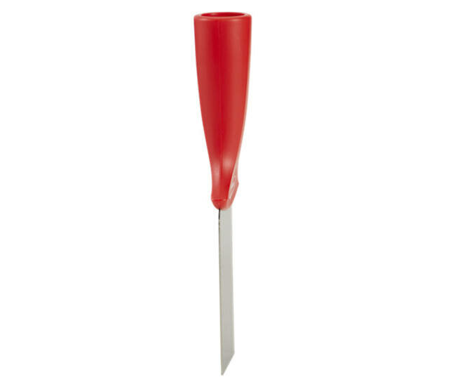 Vikan RVS Handschraper Met Schroefdraad Smal 50mm Rood