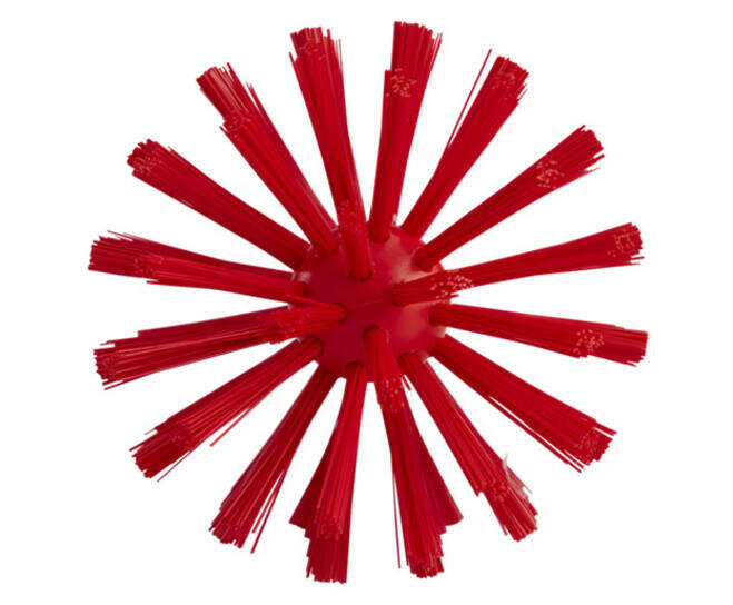 Vikan Pijpborstel Met Handvat (uit een stuk), Ø90, 460mm Rood