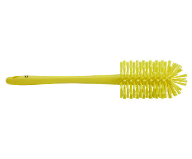 Vikan Pijpborstel Met Handvat (uit een stuk), Ø90, 460mm Geel