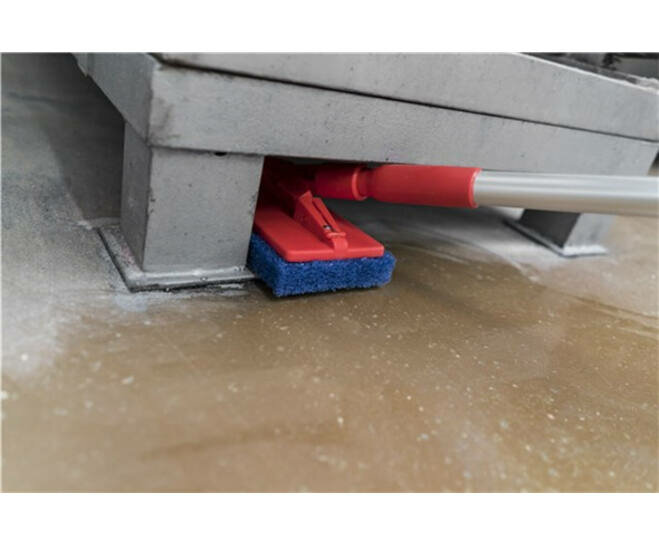 Vikan Hygiëne Padhouder Steelmodel 230mm Rood