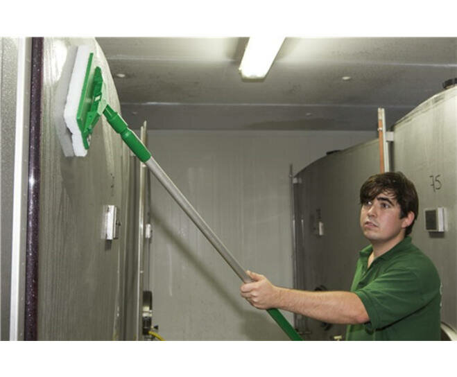 Vikan Hygiëne Padhouder Steelmodel 230mm Groen