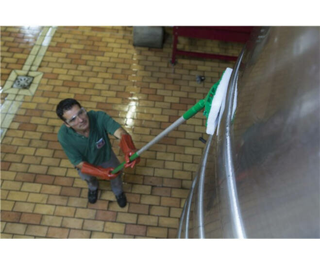 Vikan Hygiëne Padhouder Steelmodel 230mm Groen