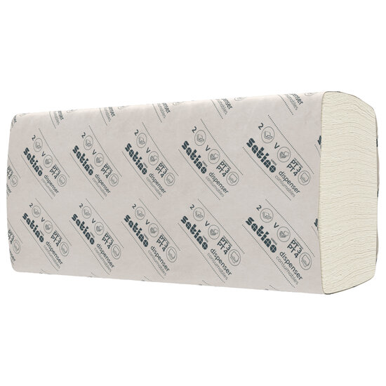 Satino Prestige Handdoek vv-vouw, Eco label cellulose 2 lagen 24x23cm 4000st PT3-PT4