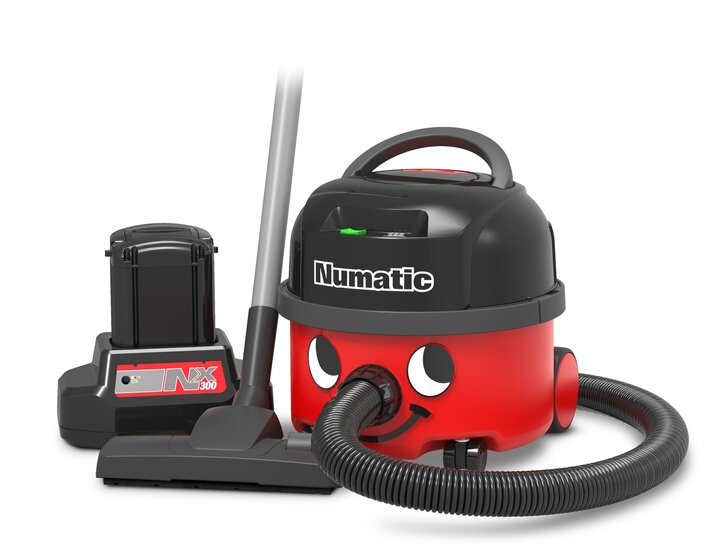 Numatic Batterijstofzuiger NBV190-NX rood met kit AA29E