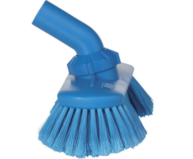 Vikan Hoekverstelbare Zachte Borstel Met Watertoevoer Blauw