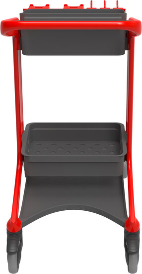 Vikan HyGo 78CM Rood – Mobiel Reinigingsstation (Werkwagen)