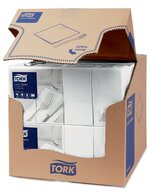 Tork Lunchservet  2-Laags Wit 1/8 vouw, 10x200st, 2.000st/doos