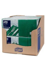 Tork Lunchservet  2-Laags Donkergroen 1/8 vouw, 10x200st, 2.000st/doos