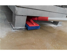 Vikan Hygiëne Padhouder Steelmodel 230mm Rood