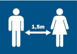 Social distance displayborden A3 formaat Social distance displayborden A3 formaat