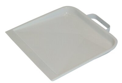 Stofblik metaal wit met handgreep Stofblik metaal wit met handgreep