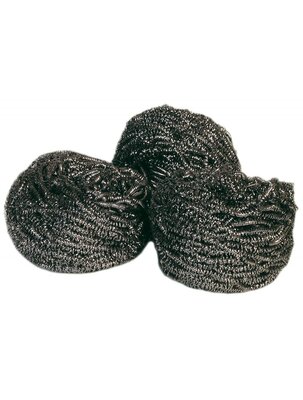 RVS schuurbol spons 10 stuks  RVS schuurbol spons 10 stuks