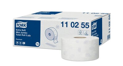 Tork Premium Toiletpapier Jumbo 3-lgs T2 12rol/pak Tork Premium Toiletpapier Jumbo 3-lgs T2 12rol/pak