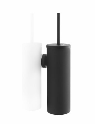 Black Satino toiletborstelgarnituur Zwart Black Satino toiletborstelgarnituur Zwart