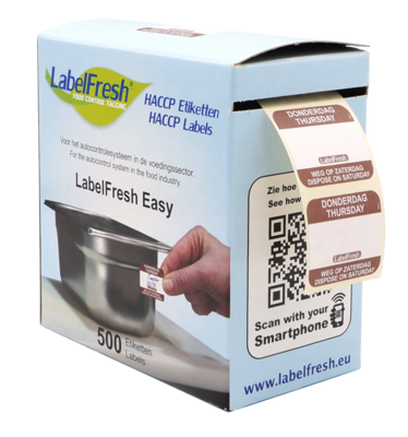 LabelFresh Easy Etiketten Do-weg op-Za 500 labels klein LabelFresh Easy Etiketten Do-weg op-Za 500 labels klein