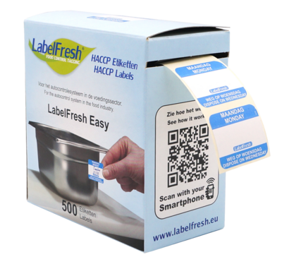 LabelFresh Easy Etiketten Ma-weg op-Wo 500 labels klein LabelFresh Easy Etiketten Ma-weg op-Wo 500 labels klein