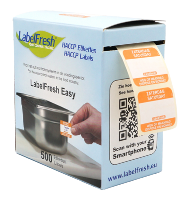 LabelFresh Easy Etiketten Za-weg op-Ma 500 labels klein LabelFresh Easy Etiketten Za-weg op-Ma 500 labels klein
