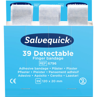 Cederroth Blue Detectable vingerverband 6x39 stuks Cederroth Blue Detectable vingerverband 6x39 stuks