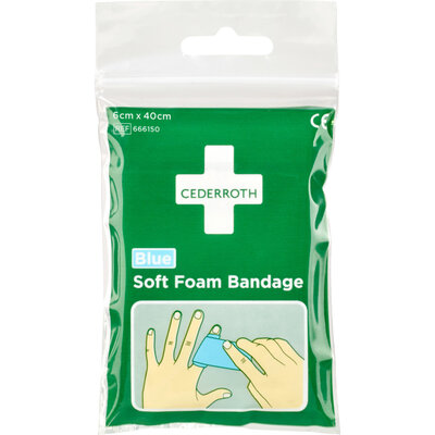 Cederroth Soft Foam Bandage Blue – Zakformaat Cederroth Soft Foam Bandage Blue – Zakformaat