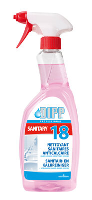 DIPP N° 18 - 750ML SPRAY Sanitair- en Kalkreiniger DIPP N° 18 - 750ML SPRAY Sanitair- en Kalkreiniger