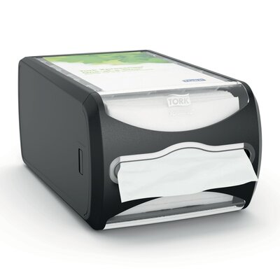 Tork Xpressnap Dispenser Counter N4 zwart, per stuk Tork Xpressnap Dispenser Counter N4 zwart, per stuk