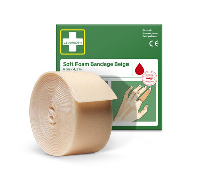Cederroth Soft Foam Bandage Beige 6 cm x 4,5 m Cederroth Soft Foam Bandage Beige 6 cm x 4,5 m