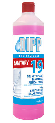 DIPP N° 19 - 1L Gel Sanitair- en Kalkreiniger DIPP N° 19 - 1L Gel Sanitair- en Kalkreiniger
