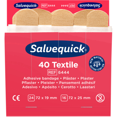 Cederroth Salvequick Textielpleisters 6x40 stuks Cederroth Salvequick Textielpleisters 6x40 stuks