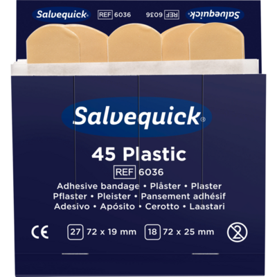Cederroth Salvequick Plasticpleisters 6x45 stuks Cederroth Salvequick Plasticpleisters 6x45 stuks