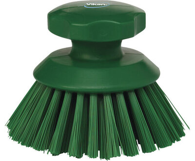 Vikan Harde Ronde Werkborstel 110mm Groen Vikan Harde Ronde Werkborstel 110mm Groen