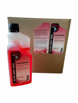 Elive Easy Dos Sanitair reiniger in doseer flacon 6x1L Elive Easy Dos Sanitair reiniger in doseer flacon 6x1L