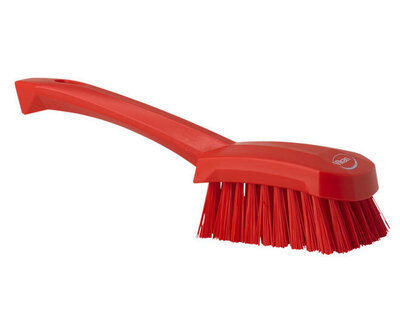 Vikan Harde Afwasborstel Met Korte Steel 270mm Rood Vikan Harde Afwasborstel Met Korte Steel 270mm Rood