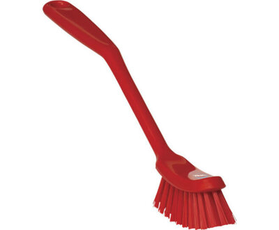 Vikan Medium Vaatborstel Smalle Borstelkop 290mm Rood Vikan Medium Vaatborstel Smalle Borstelkop 290mm Rood