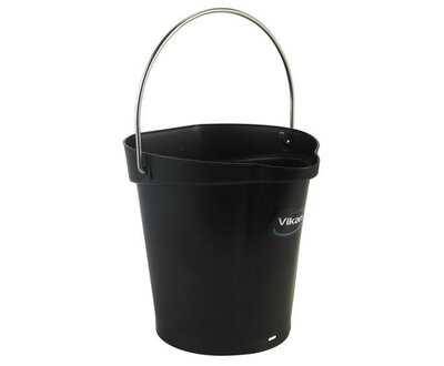 Vikan Emmer 6L Met Schenktuit En Maatverdeling Zwart Vikan Emmer 6L Met Schenktuit En Maatverdeling Zwart