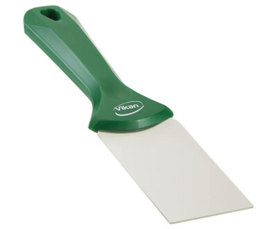 Vikan RVS Handschraper Smal 50mm Groen  Vikan RVS Handschraper Smal 50mm Groen