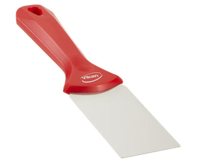 Vikan RVS Handschraper Smal 50mm Rood Vikan RVS Handschraper Smal 50mm Rood