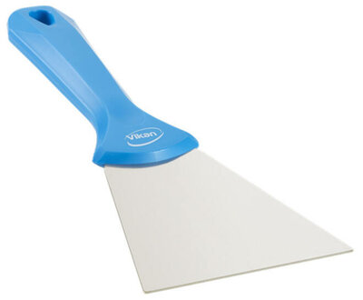 Vikan RVS Handschraper Breed 100mm Blauw Vikan RVS Handschraper Breed 100mm Blauw