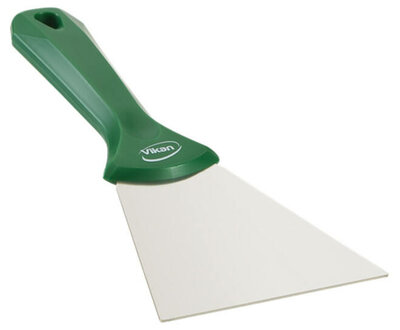Vikan RVS Handschraper Breed 100mm Groen Vikan RVS Handschraper Breed 100mm Groen