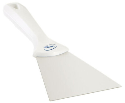 Vikan RVS Handschraper Breed 100mm Wit Vikan RVS Handschraper Breed 100mm Wit