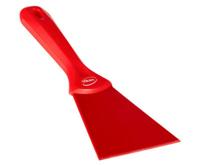 Vikan Nylon Handschraper Breed 100mm Rood Vikan Nylon Handschraper Breed 100mm Rood