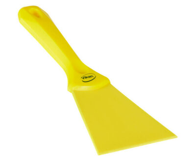 Vikan Nylon Handschraper Breed 100mm Geel Vikan Nylon Handschraper Breed 100mm Geel