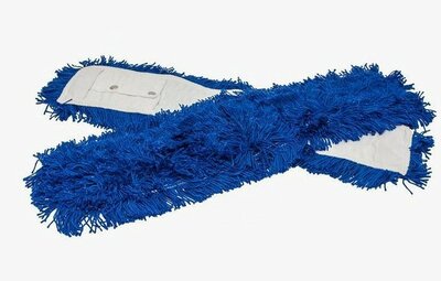 Zwabberhoes Acryl met drukknopen 100cm - Blauw  Zwabberhoes Acryl met drukknopen 100cm - Blauw