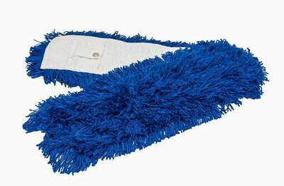 Zwabberhoes Acryl met drukknopen 40 cm - Blauw Zwabberhoes Acryl met drukknopen 40 cm - Blauw