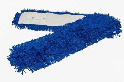 Zwabberhoes Acryl met drukknopen 60 cm - Blauw Zwabberhoes Acryl met drukknopen 60 cm - Blauw