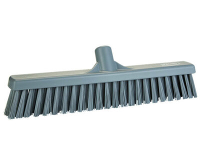 Vikan Hygiene Bezem Combi Zacht/Hard Grijs 410mm Vikan Hygiene Bezem Combi Zacht/Hard Grijs 410mm