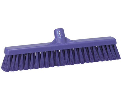 Vikan Hygiene Bezem Combi Zacht/Hard Paars 410mm Vikan Hygiene Bezem Combi Zacht/Hard Paars 410mm