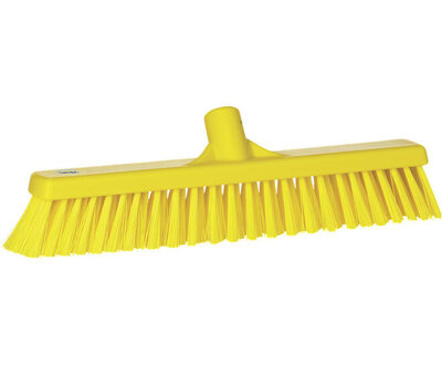 Vikan Hygiene Bezem Combi Zacht/Hard Geel 410mm Vikan Hygiene Bezem Combi Zacht/Hard Geel 410mm